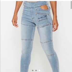 Maniere devior cut out jeggings